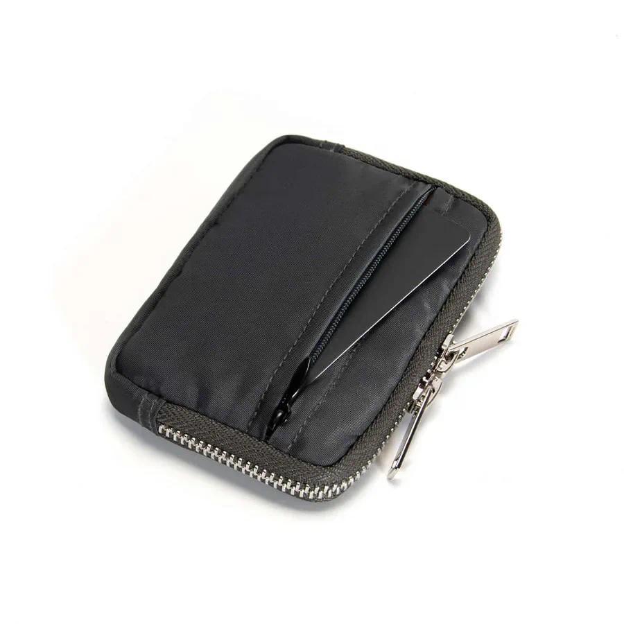 Japanese Men Wallet Earbuds Storage Bag Credit Card Holder Case for Boys Girls Journey Bank Card Organizer  Zipper Coin Purse