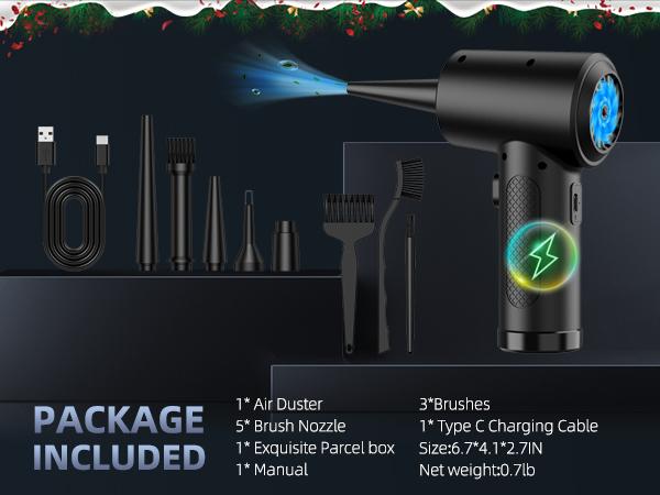 ZARIMI Portable Cordless Duster 51000RPM USB Rechargeable Multi-Function Car & Keyboard Cleaner Machine Lightweight Handheld Vacuum Eco-Friendly Energy-Efficient ZARIMI Portable Cordless Duster 51000RPM USB Rechargeable Multi-Function Car & Keyboard Cleaner Machine Lightweight Handheld Vacuum Eco-Friendly Energy-Efficient