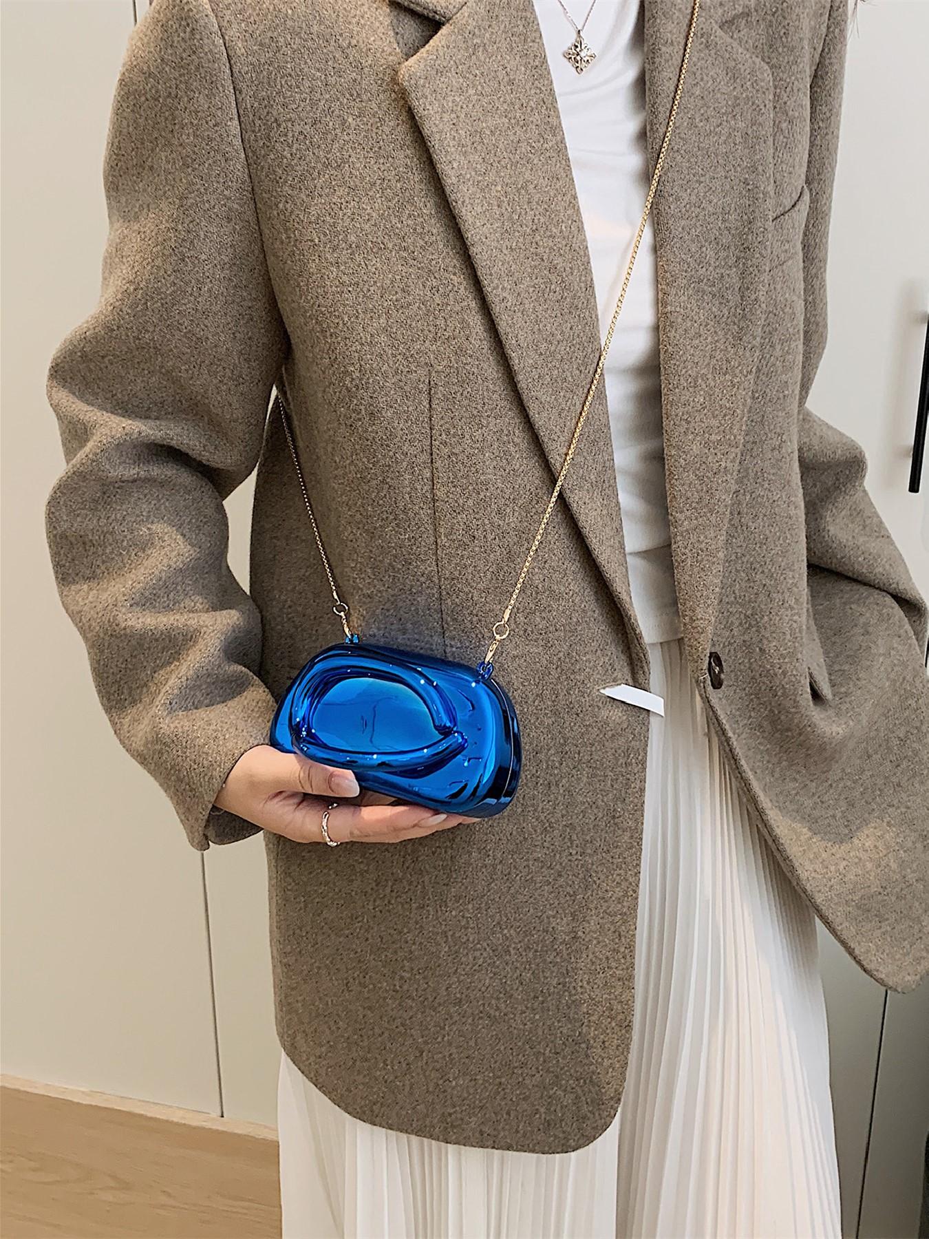 2025 New Acrylic Mirror Red Bag | Retro Luxury Shell Shaped Evening Party Crossbody Bag for Women Vintage Chic Purse