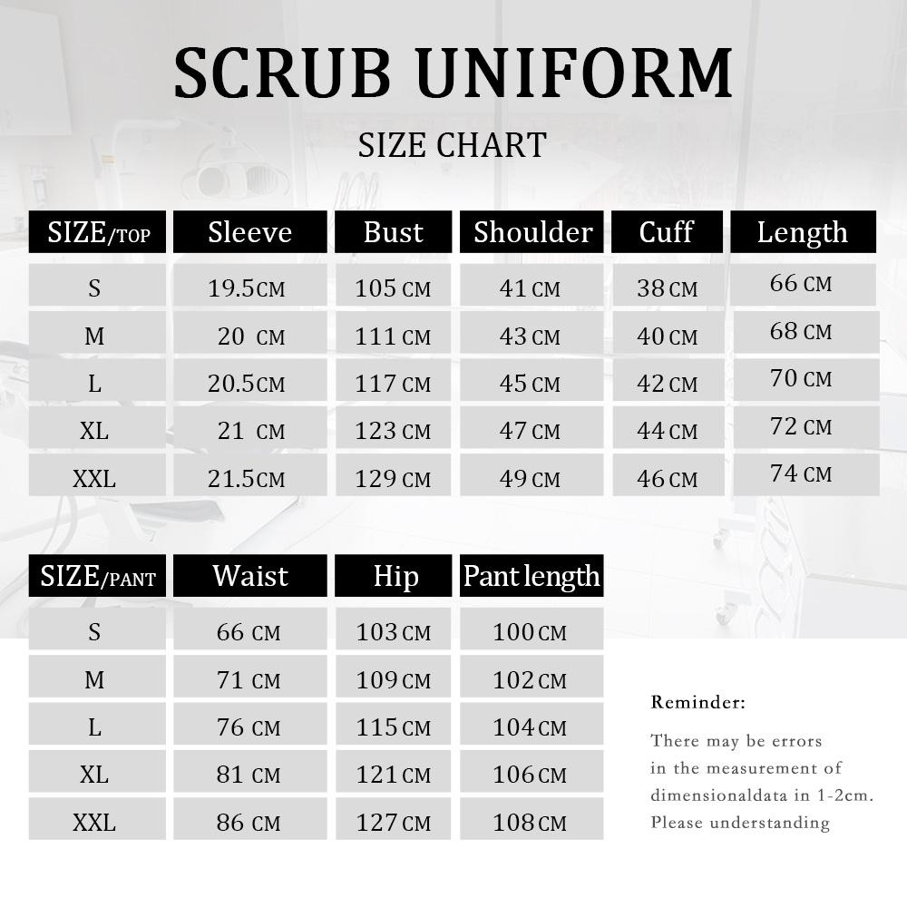 Summer Casual Collar Zipper Short-sleeved Clothing Beauty Salon Nursing Uniforms Hospital Nurses Work Clothes