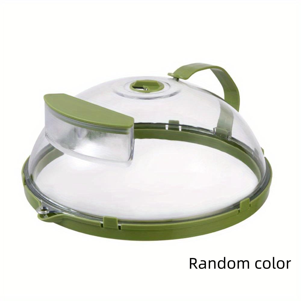 Microwave Splash Guard Cover with Steam Vent, Leak-Proof Durable PP Design, Ergonomic Handle for Comfortable Cooking, Perfect for Vegetables and Other Foods, Kitchen Cooking Accessory, Food Safe, Handheld #GLOBAL PICKS