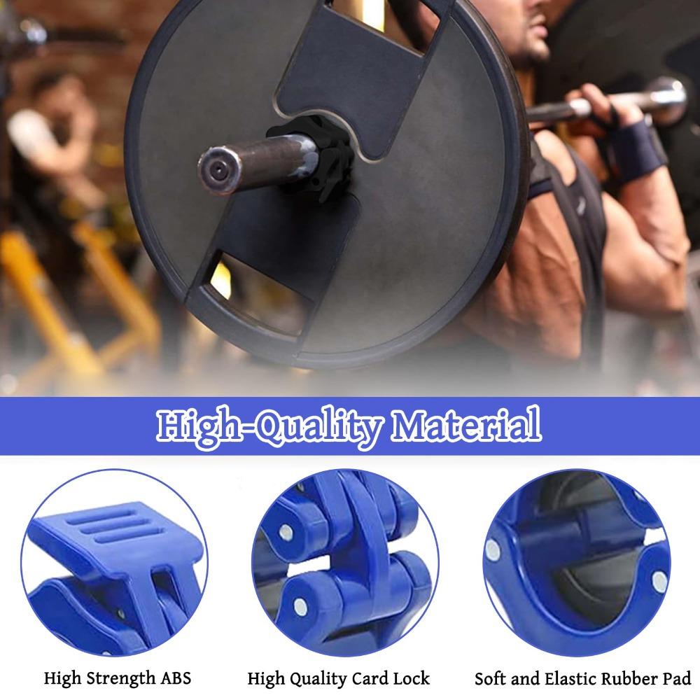 1 Inch/2Inch Quick-Release Barbell Collar Clips - Secures Standard/Olympic Plates for Weightlifting, Strength Training, Bodybuilding & Gym, Gym Accessories