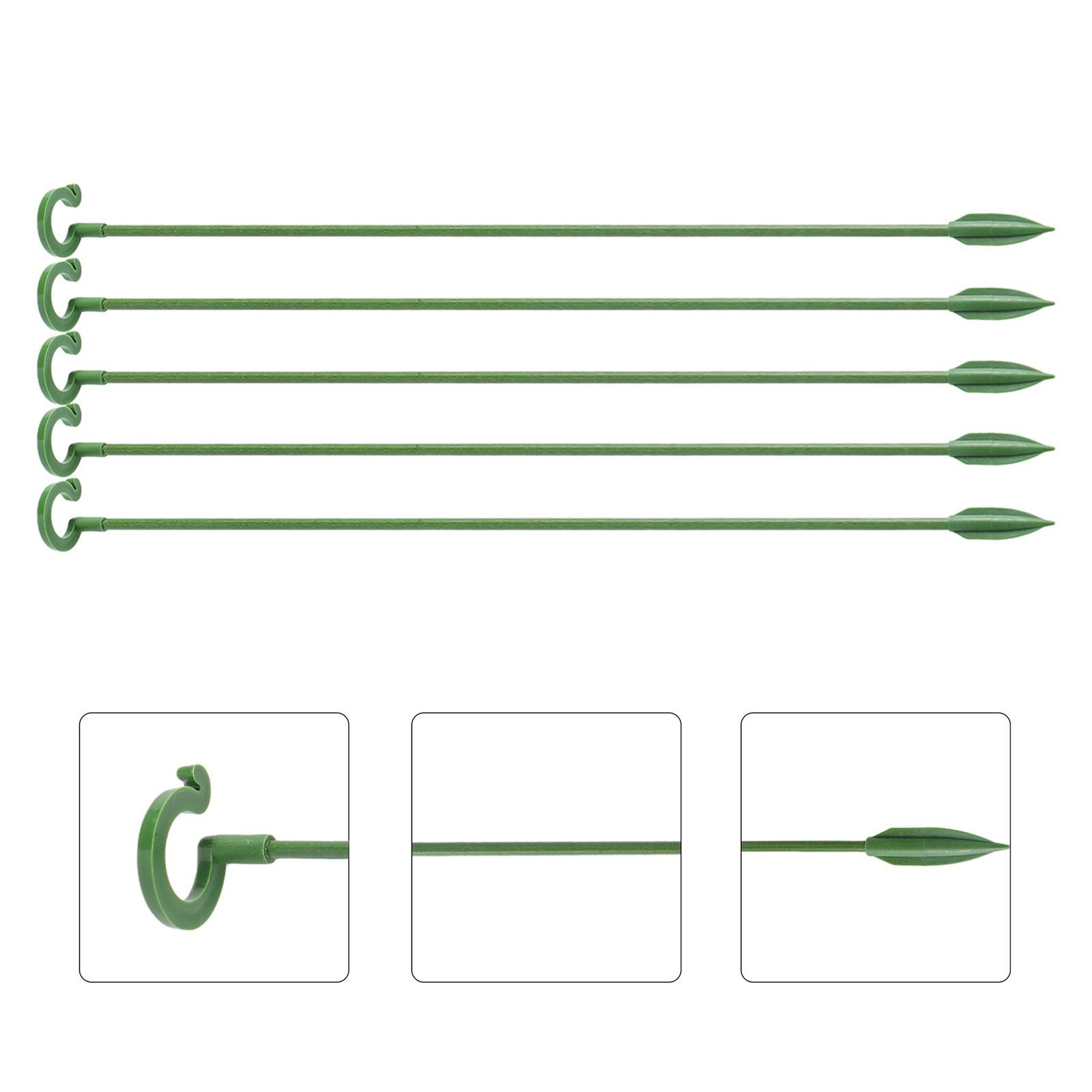 Garden Bonsai Orchid Stand, Butterfly Orchid Support Pole Plant Pot Flower Protector Rack Fixed 5pcs, Garden Gardening Supplies