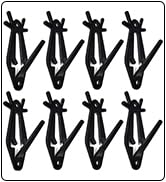 European Deer Skull Mount Hanger, Euro Wall Mount Hanger for Deer Head, Pronghorn and Other Smaller Animals, Skull Wall Hooker with Easy Installation Kit for Indoor Outdoor