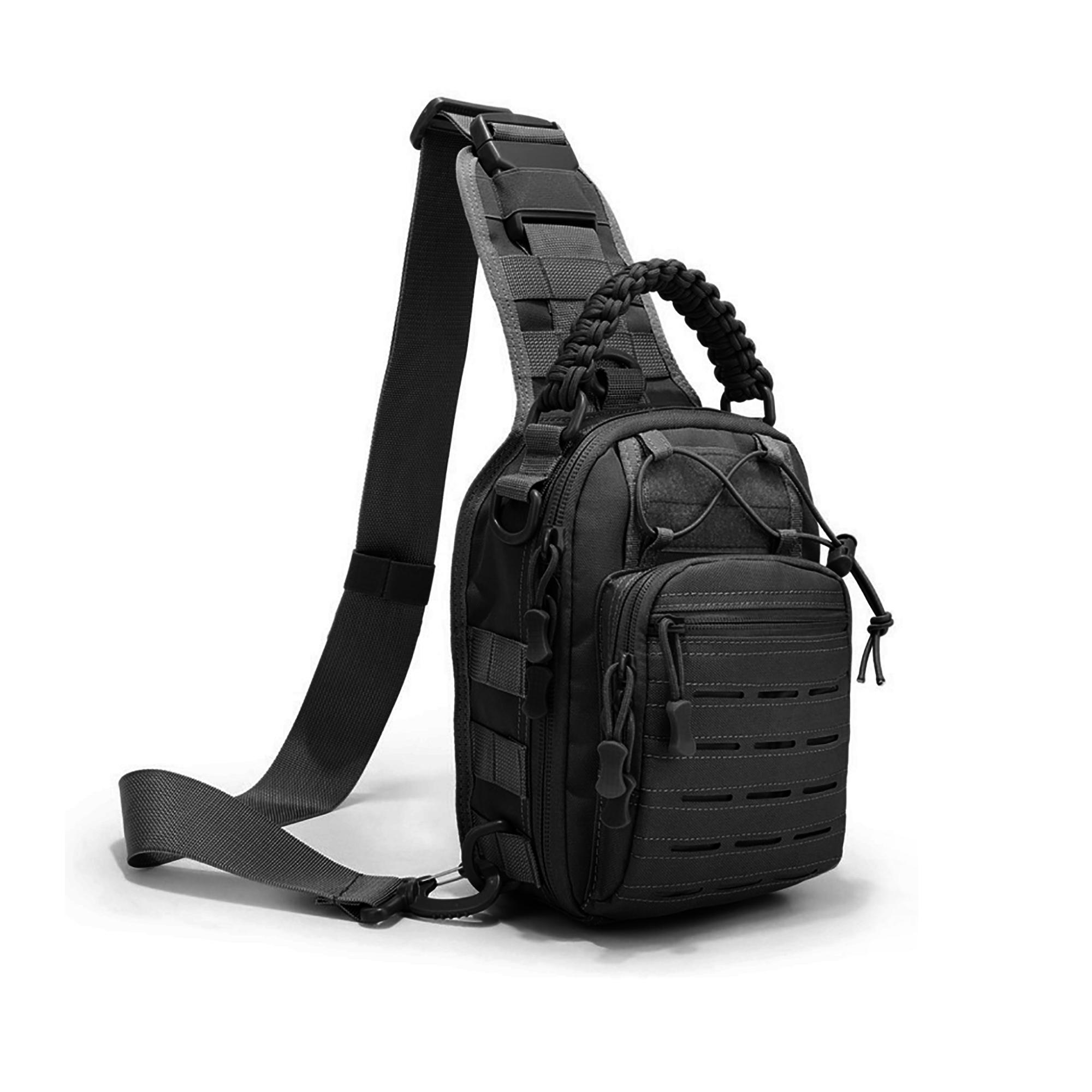 Tactical Compact Edc Shoulder Bag, Concealed Carry Handgun Pouch, Multi-Functional Durable Chest Pack for Outdoor Sports and Daily Use