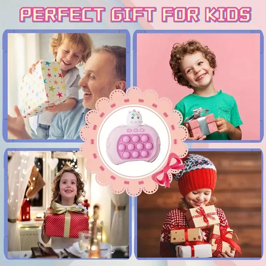 Popping Quick Push Game Console, Pop-up Game Fidget Toy, Pop It Game Controller, Gift Stress Relief Model, Stress Anxiety Relief Sensory Toy, Round, Birthday Gift, Christmas Gift