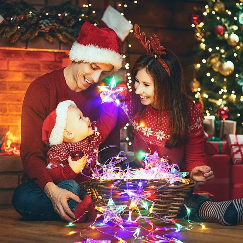 Christmas Decoration Light String, Waterproof Outdoor Fairy Lights with 8 Modes, Perfect for Weddings Parties Holidays Home Decor, Outdoor Decorative Lights