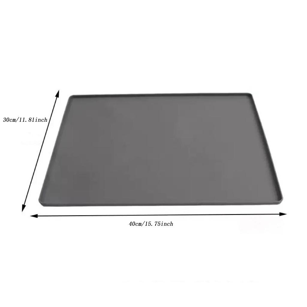 Silicone Baking Mat with Oil Brush, Multi-Functional Non-Stick Swiss Roll Tray Pad, Heat Resistant Table Mat, Food Grade Silicone, Reusable Bakery mat