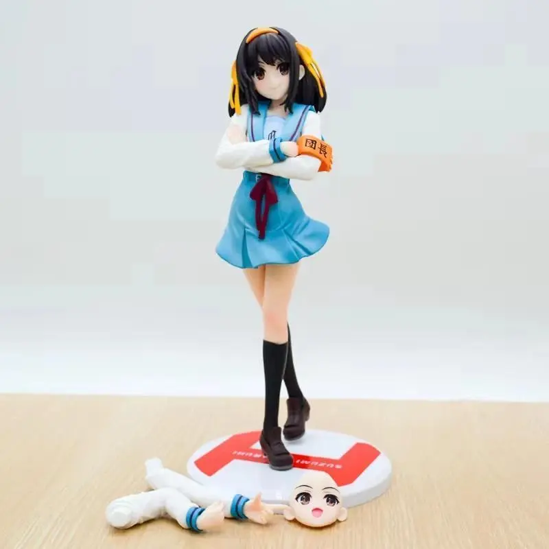 2026 New hot item Kawaii Suzumiya Haruhi The Melancholy Anime Figure Model Toys Collectible Figurines Children Birthday Gifts