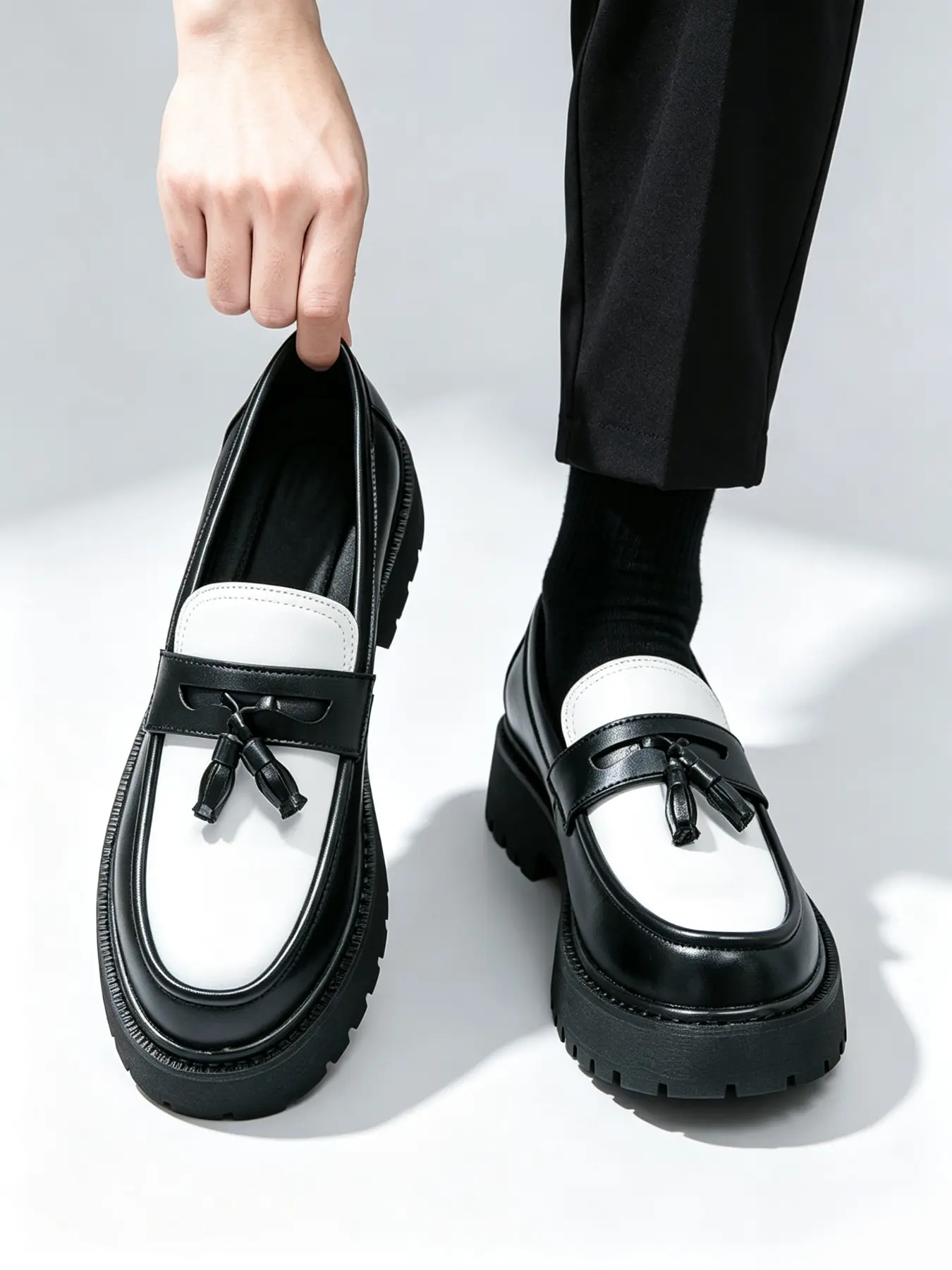 Men's Fashionable Plain Color Slip-on Loafers, Casual Comfortable Round Toe Flat Shoes for Daily Wear, Lightweight Breathable Shoes for All Seasons Footwear