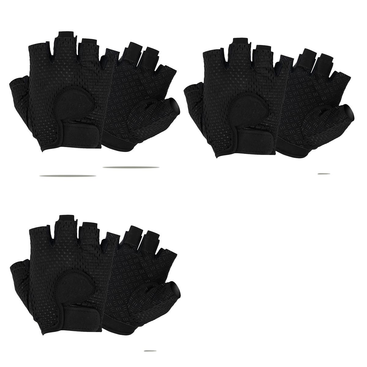 1 Pair Half Finger Sports Gloves, Breathable Non Slip Gloves For Men & Women, Protective Gear For Sports, Fitness gloves For Gym