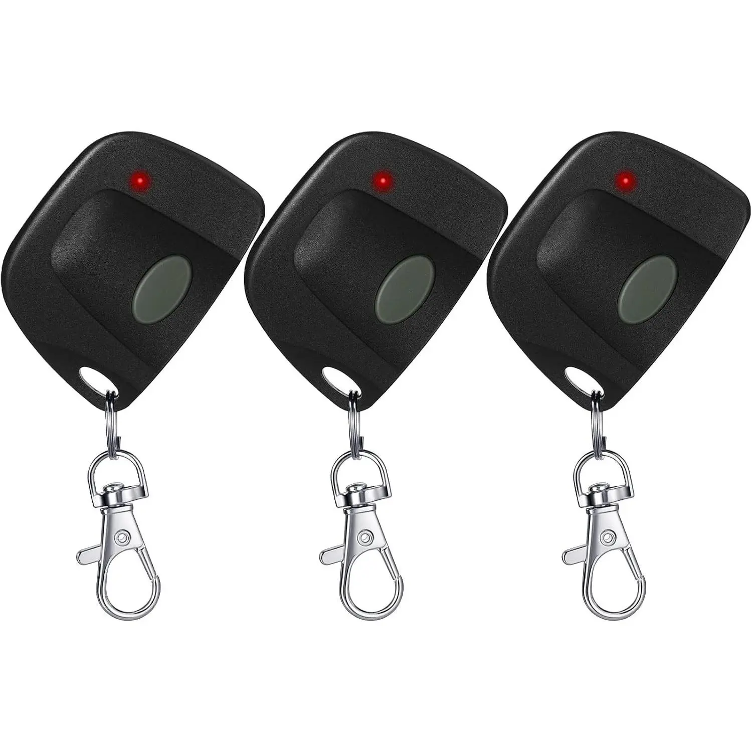 3 Pcs Gate Opener Remote Compatible with Multicode, Black, Gray