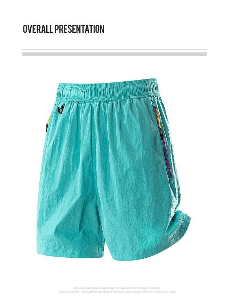 High quality ice sensitive quick drying sports shorts for men and women, dopamine colored waterproof outdoor hiking and mountaineering five pack shorts