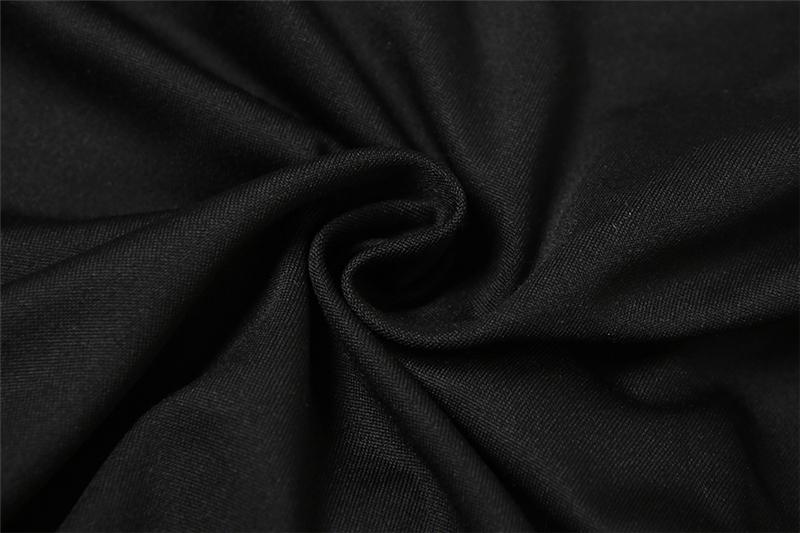 DOUCIU Trendy Personality High Street Hip Hop Cool Tight Sexy Hot Versatile Women'S Thin Solid Color Vest With Adjustable Drawstring Perforated Trousers Two-piece Set Stretchy Outfit Sets