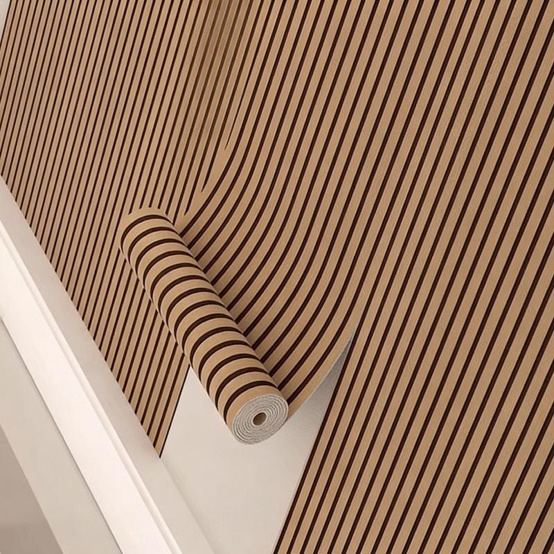 Fishbone Pattern Wallpaper Roll, Self-adhesive Foam Vinyl Material, Thickened Wallpaper, Pre-pasted Peel and Stick, Suitable for Ceiling and Partition Decoration, Offroom Feature Wall Decoration, Home Decor