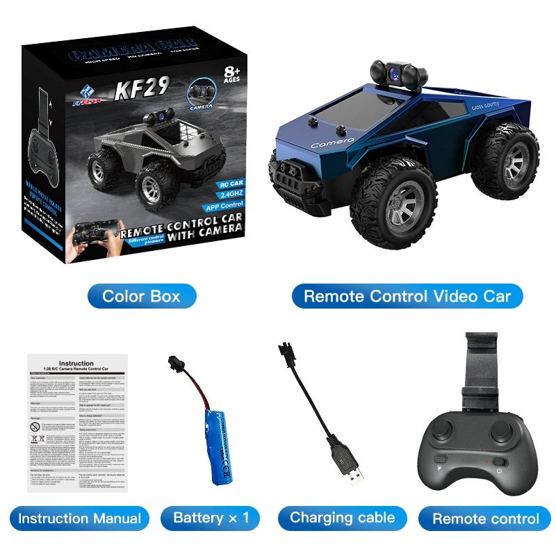 1:28 Four-Wheel Drive RC Car with Camera, High-Performance Drift Racing Toy, Remote Controlled Vehicle, Christmas Gift for Kids, Includes Battery, Remote Needs Aaa Batteries