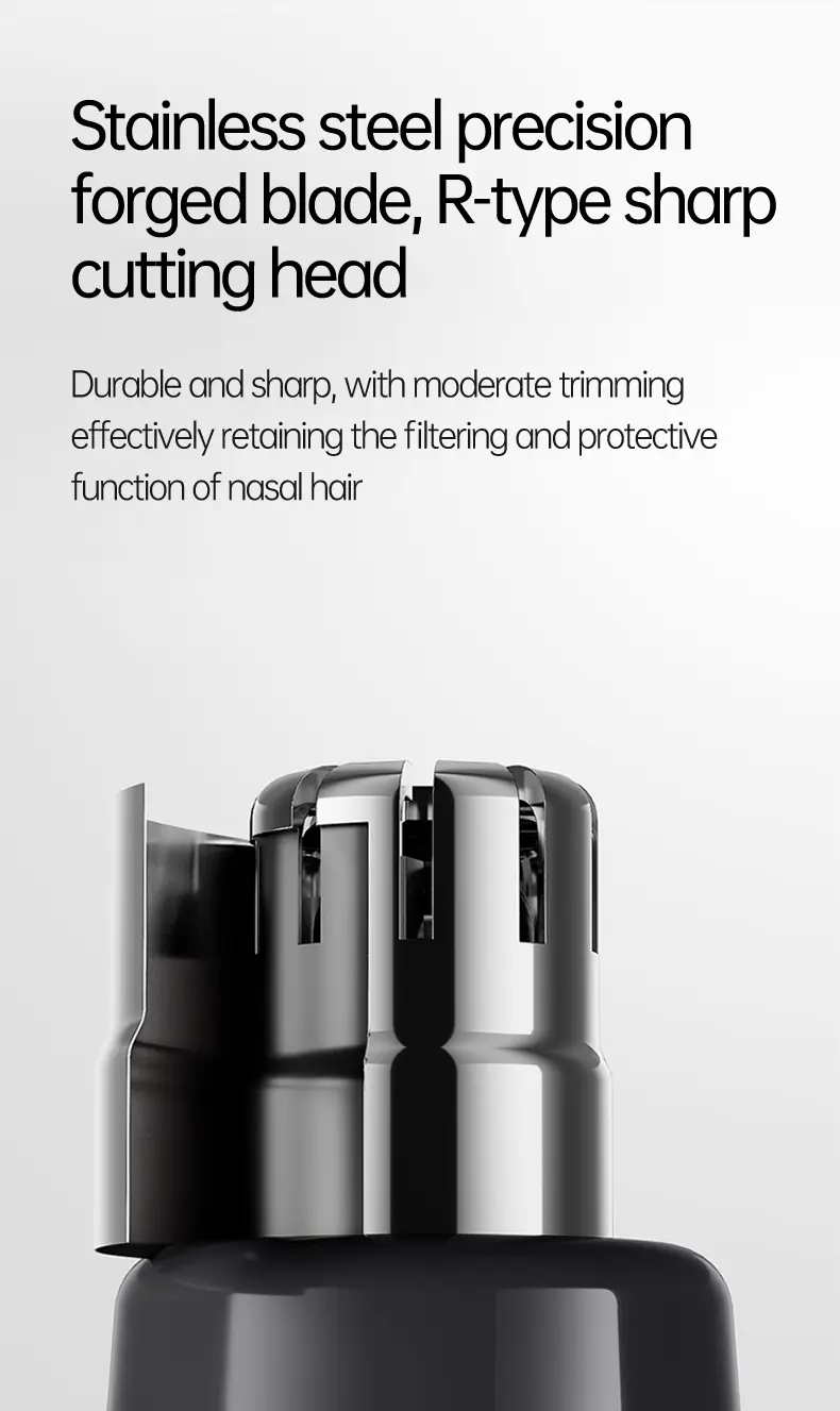 Product Introduction of WPBB Electric Nose Hair Trimmer,Professional Painless Eyebrow & Facial Hair Trimmer for Men Women,Led Display Nose Clipper,Nose and Ear Hair Trimmer Travel,Easy to Clean,Gifts for Men Women 7