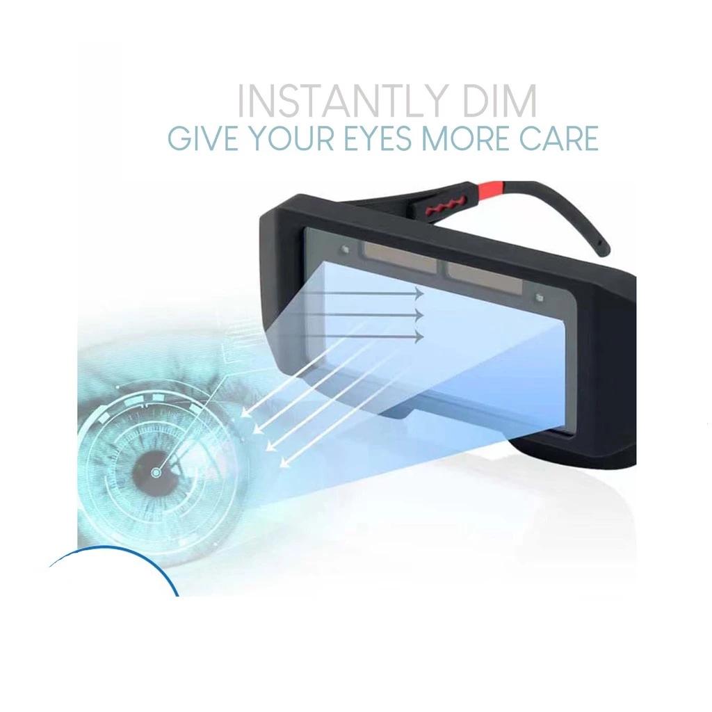 Auto-Darkening Welding Goggles | Adjustable Strap Goggles UV/IR Protection & 1/28000s Reaction - TIG/MIG/ARC Helmet with Clear Lens*5 Welding goggles Industrial Heavy Duty