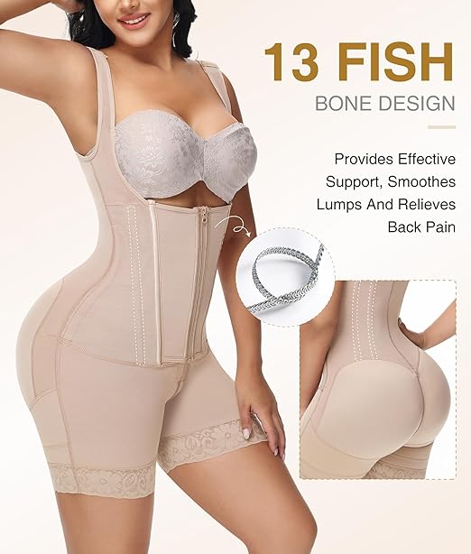 SHAPSHE Fajas Colombians Shapewear for Women Tummy Control Bodysuit