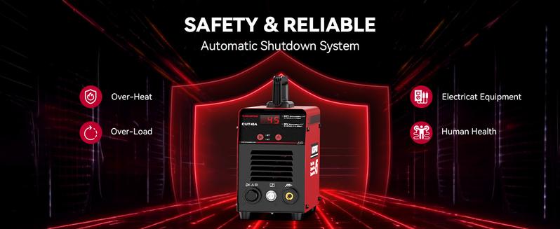 ARCCAPTAIN 45A Plasma Cutter with 2T/4T Function, Digital Display, Dual Voltage, LED Display, Ideal for Various Applications ARCCAPTAIN 45A Plasma Cutter with 2T/4T Function, Digital Display, Dual Voltage, LED Display, Ideal for Various Applications