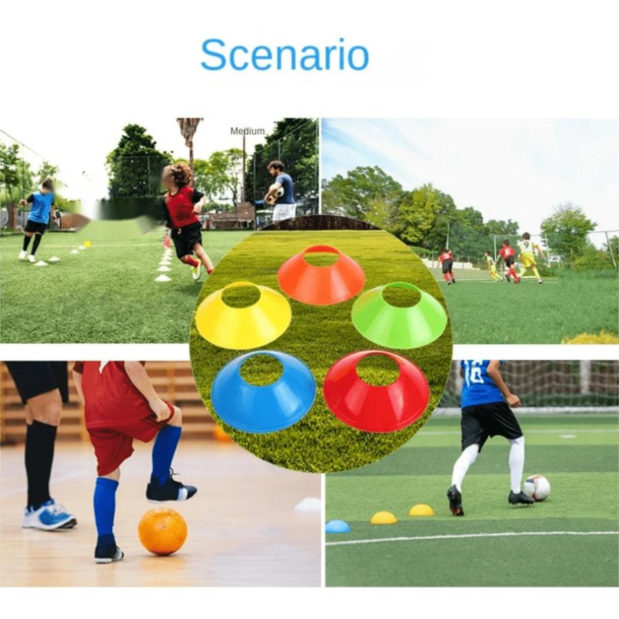 10/20/30pcs soccer Training Sign Dish Pressure Resistant Cones Marker Discs Bucket Outdoor Basketball Football Training Sports