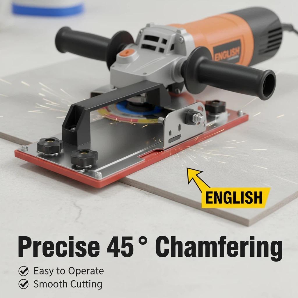 Portable 45-Degree Cutting Tool | Durable Structure with Dust Extraction System, Ideal for Indoor and Outdoor Use, No Electricity Needed, Includes Hose, Perfect Gift for Enthusiasts and Construction Workers