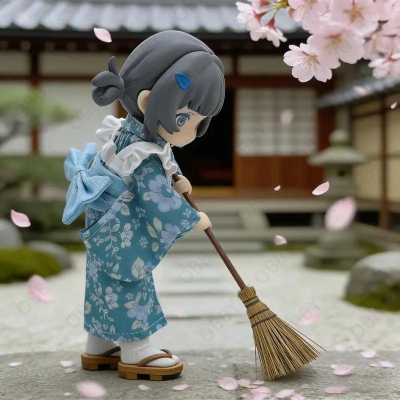 For Obitsu 11 Doll Kimono Apron Suit For OB11 Gsc 1/12 Molly Body BJD Doll Cloth Doll Outfit Clothes Gift