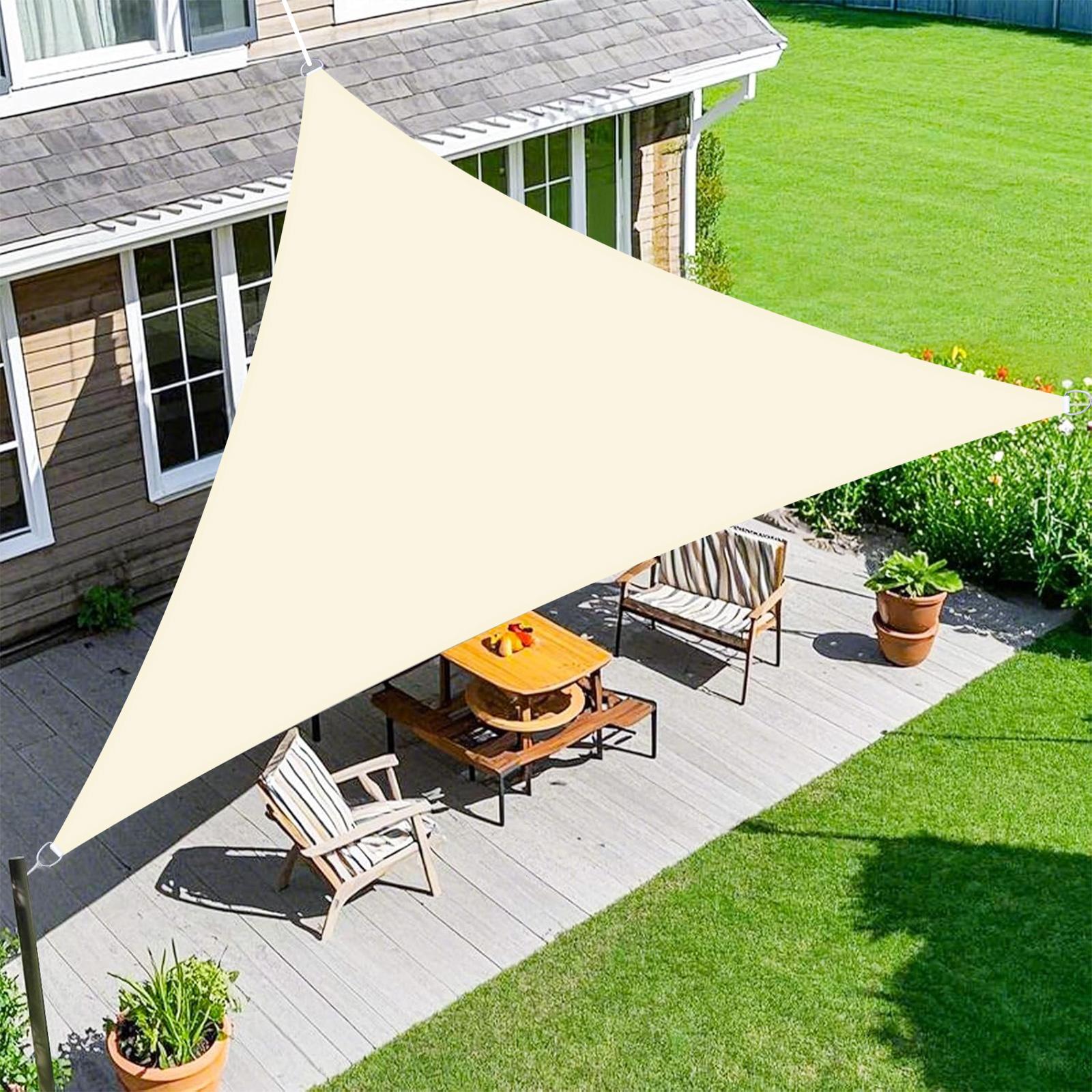UV-Blocking Sunshade Sail, Right-Angle Triangle Awning for Backyard Patio Garden Outdoor Activities, Durable UV Protection Canopy
