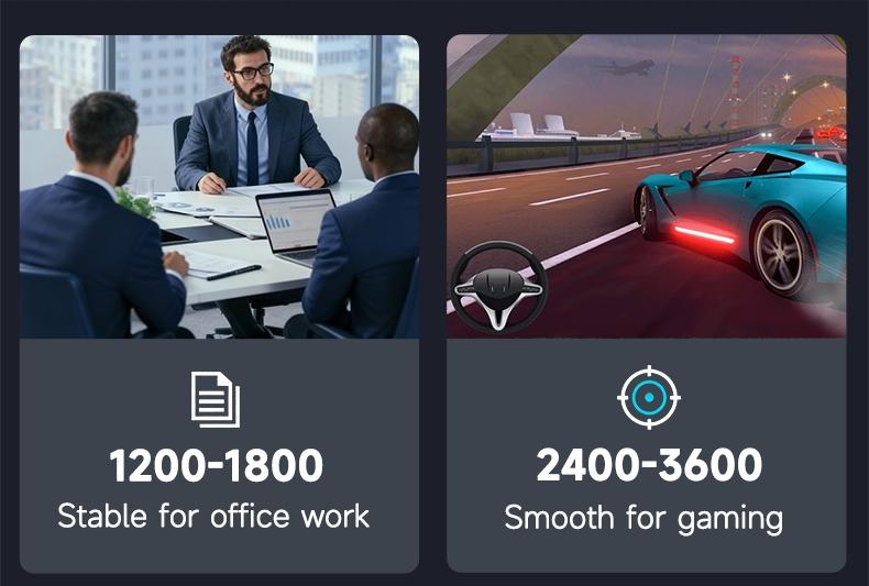 NJ05 wired office mouse with light sound buttons and finger drag design AJAZZ ergonomic office supplies mouse DPI3600 optical engine chip 125Hz 3D rubber roller lightweight 91g suitable for gaming and office use