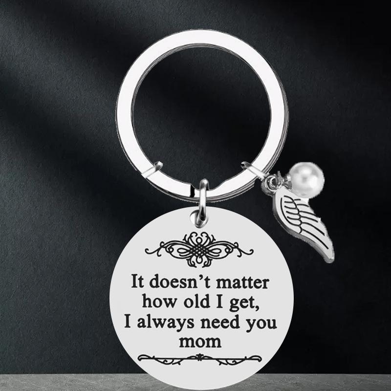 Mother's Day Gifts Keyring from Daughter Son for Mom Birthday Valentine's Day Any Occasion-I Always Need You Mom