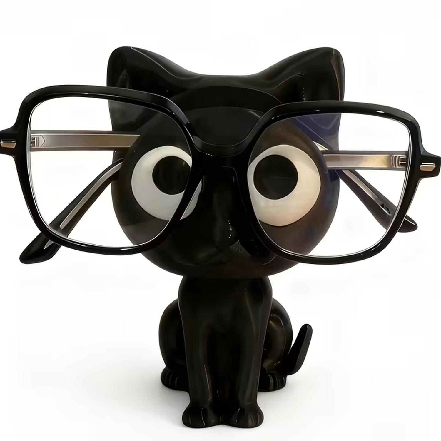 Cat Eyeglasses Frame, Cute Plastic Desktop Storage Box, Eyeglasses Holder, Home Decor, Holiday Gift, Stylish and Functional