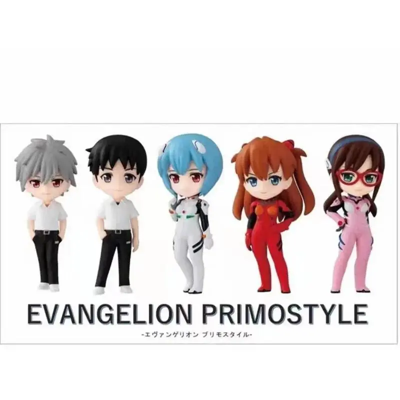 5pcs/set 7CM New Anime EVA Ayanami Rei Ikari Shinji Figure PVC Model Toys Doll collect Ornaments Gifts Popular toys 2026 Hot selling toys