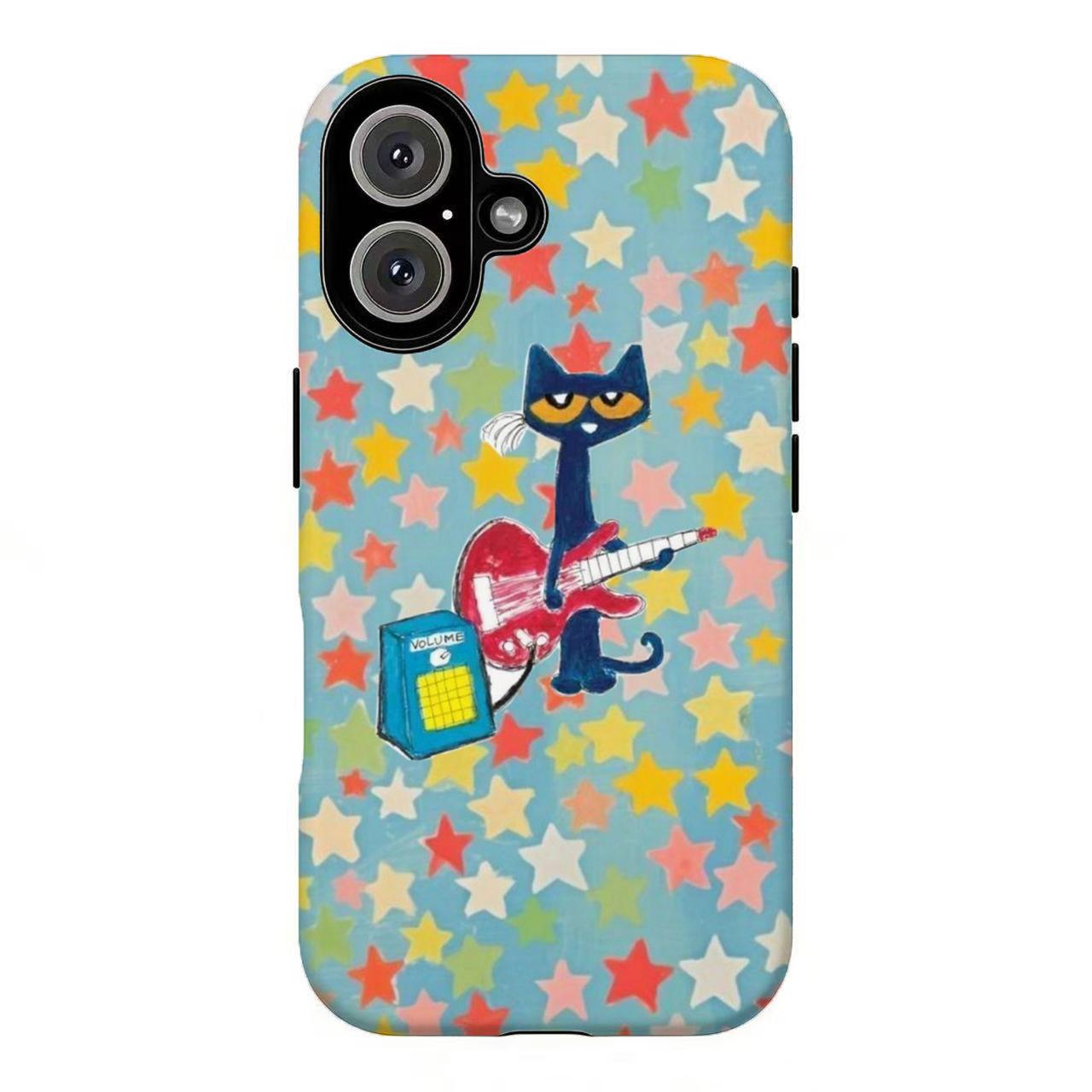 FL-Peteee the Cat Groovy Guitar Phone Case,Peteee the Cat Starry Collage Phone Case For iPhone 11 12 13 14 15 16 17 Air Pro Max for Samsung S26 S25 S24 S23 S22 S21 Case,Gift for her/him/fans FL-Peteee the Cat Groovy Guitar Phone Case,Peteee the Cat Starry Collage Phone Case For iPhone 11 12 13 14 15 16 17 Air Pro Max for Samsung S26 S25 S24 S23 S22 S21 Case,Gift for her/him/fans