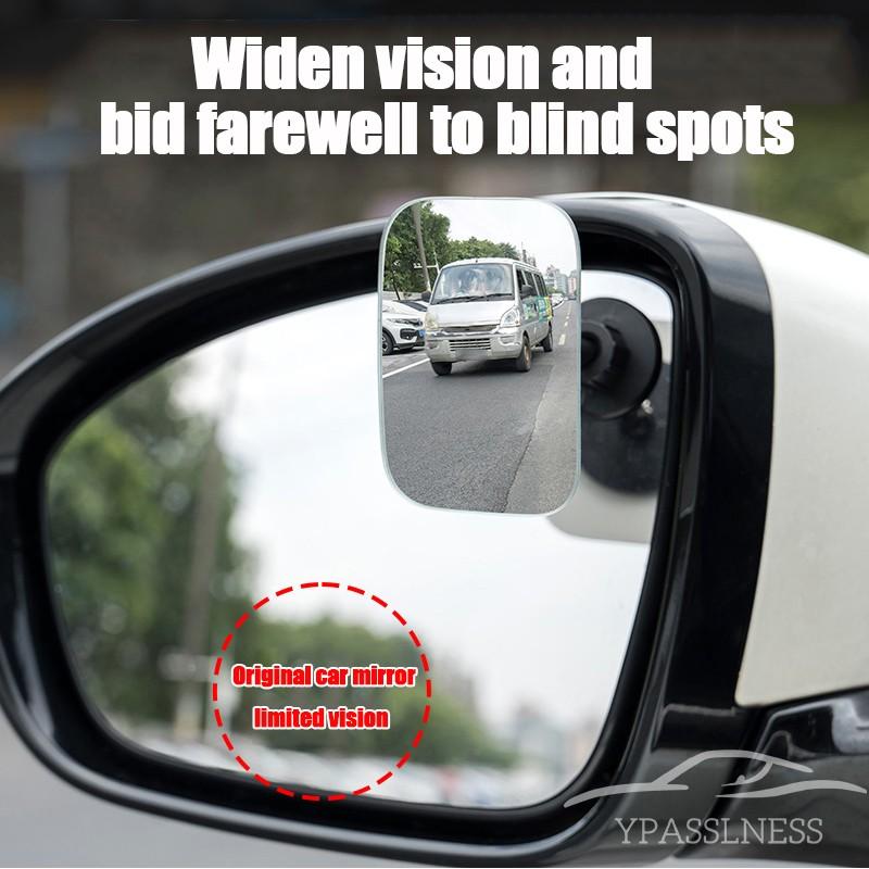 Car Rear View Wide Angle Mirror, 360° Rotating Blind Spot Assistant, Universal High-Definition Convex Blind Spot Expander, Reverse Parking Safety Tool