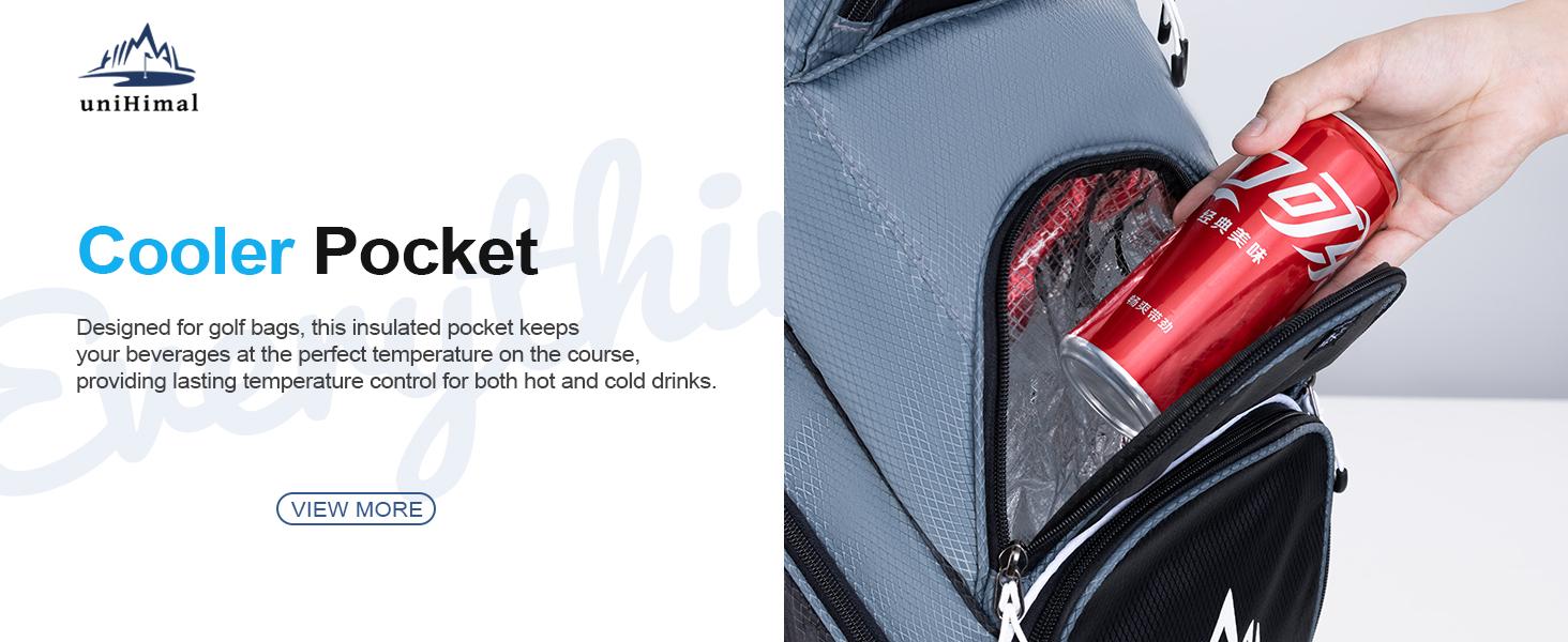 UNIHIMAL 14-Way Golf Cart Bag with Organizer Divider & Rain Cover