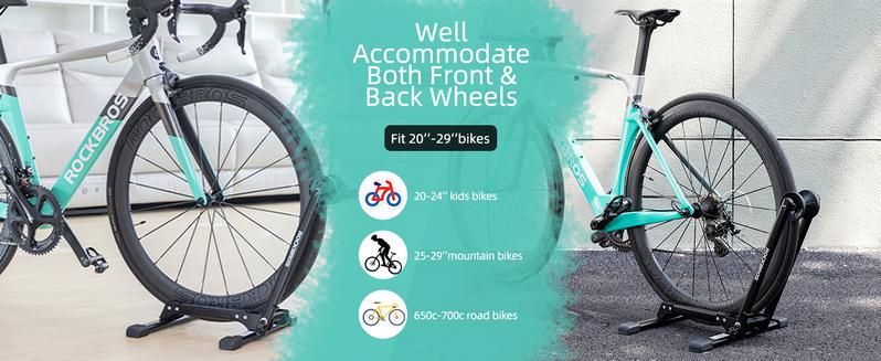 ROCKBROS Foldable Bike Stand for 20"-29" Wheels - Indoor & Outdoor Bike Holder