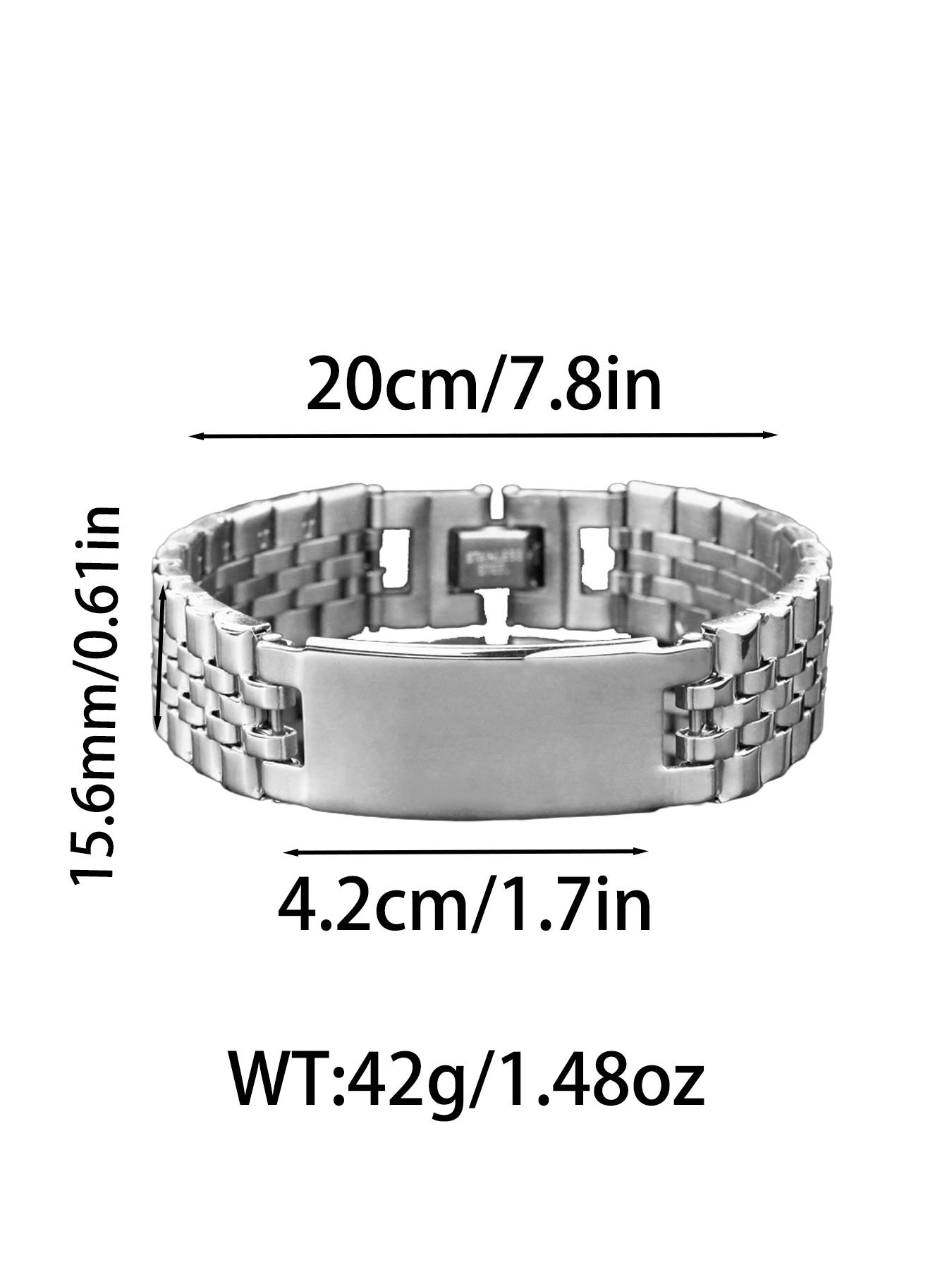 Classic Minimalist Stainless Steel Men's Watch Strap Bracelet, Niche Simple Watch Chain, Versatile Retro Style #StainlessSteel #FadeResistant #Hypoallergenic #Couple #Festival #Party #IdealGift