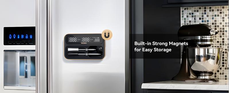 INBKIRD wireless thermometer, WIFI&Bluetooth meat thermometer, magnetic suction, suitable for cooking, kitchen tools,Holiday Gifts TikTokShopBlackFriday