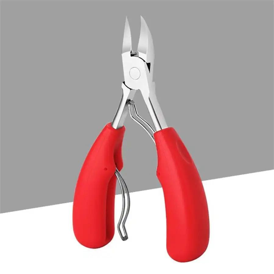 1 professional toenail clipper, suitable for thick nails and internal nails, stainless steel nail care tool with ergonomic handle, ideal for home and salon nail and pedicures