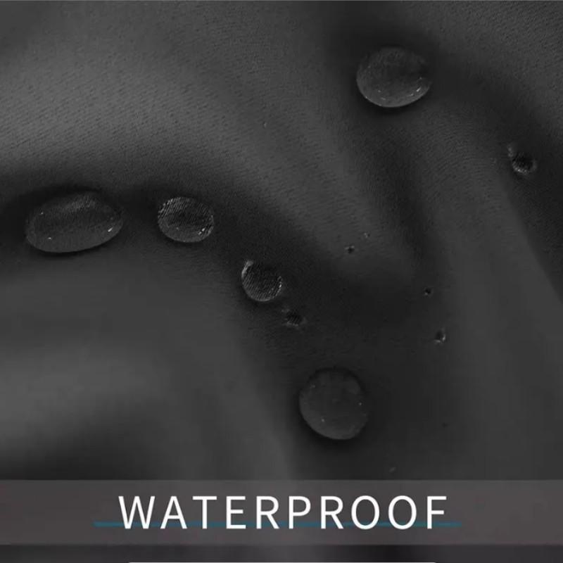 Modern Style Outdoor Waterproof Sunproof Curtain, Breathable Mesh for Porch Gazebo Pergola, UV Protection Rainproof Mold Resistant