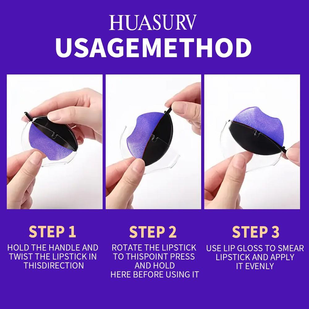 Huasurv Temperature Change Lip Balm, Long-Lasting Moisturizing Shine, Portable Non-Fading, Natural Finish, Hs3775-06