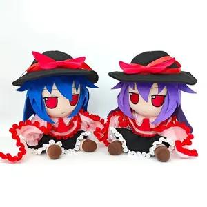 Nagae Iku Touhou Project Fumo Cosplay Anime Pillow Purple Lightning Fish Blue Hair Cartoon Adorable Plush Birthday Fan Xmas Gift