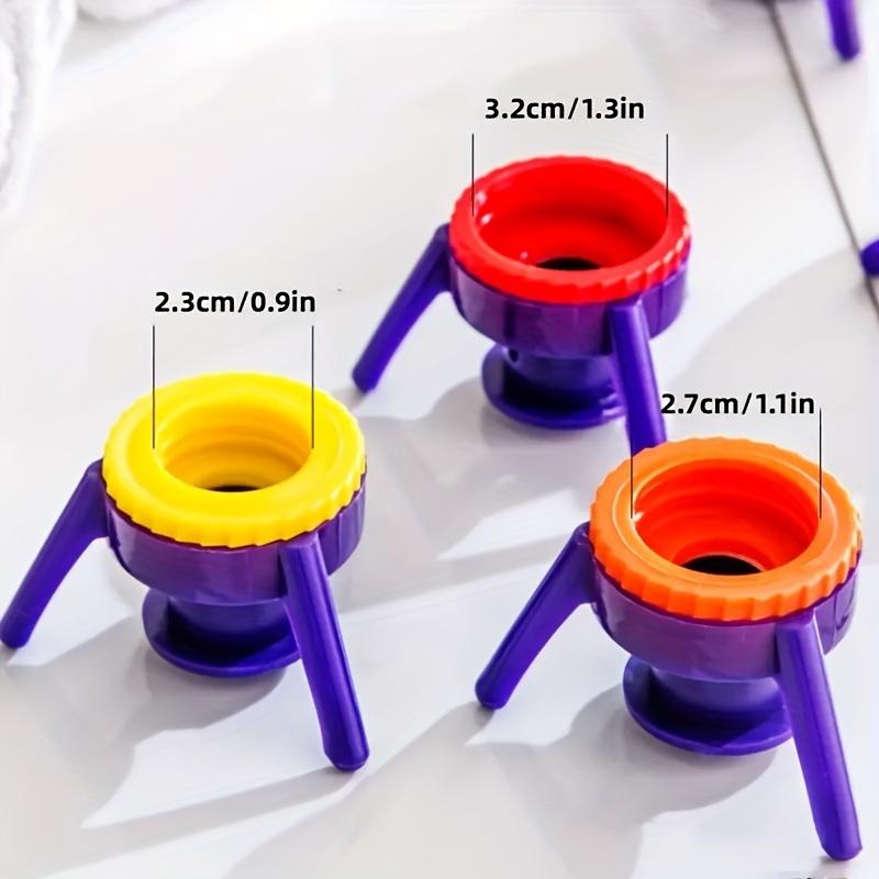 6pcs Inverted bottle cap shampoo triangular inverted stand tripod kitchen seasoning bottle stand bathroom shower gel Portable Home Use Bathroom Accessory