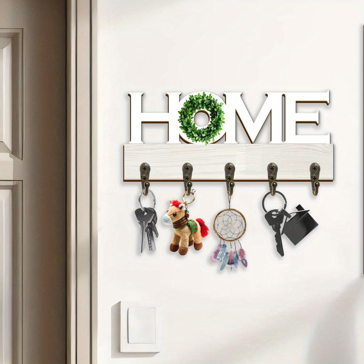 1pc Letter Wall Decoration Floating Frame Wall Hook, Wall Mount Design, Special Design Vintage Key Hook, Entrance Key Hook, Beautiful Room Decoration Practical Hook, Home Decoration Hook, Kitchen Accessory Hook, Bathroom Decoration Hook