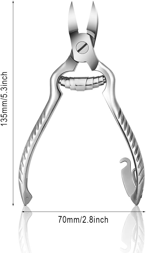 Heavy-duty toenail clippers, suitable for thick and ingrown nails -| Stainless steel toenail clippers for the elderly, thick toenail scissors, ingrown toenail tool