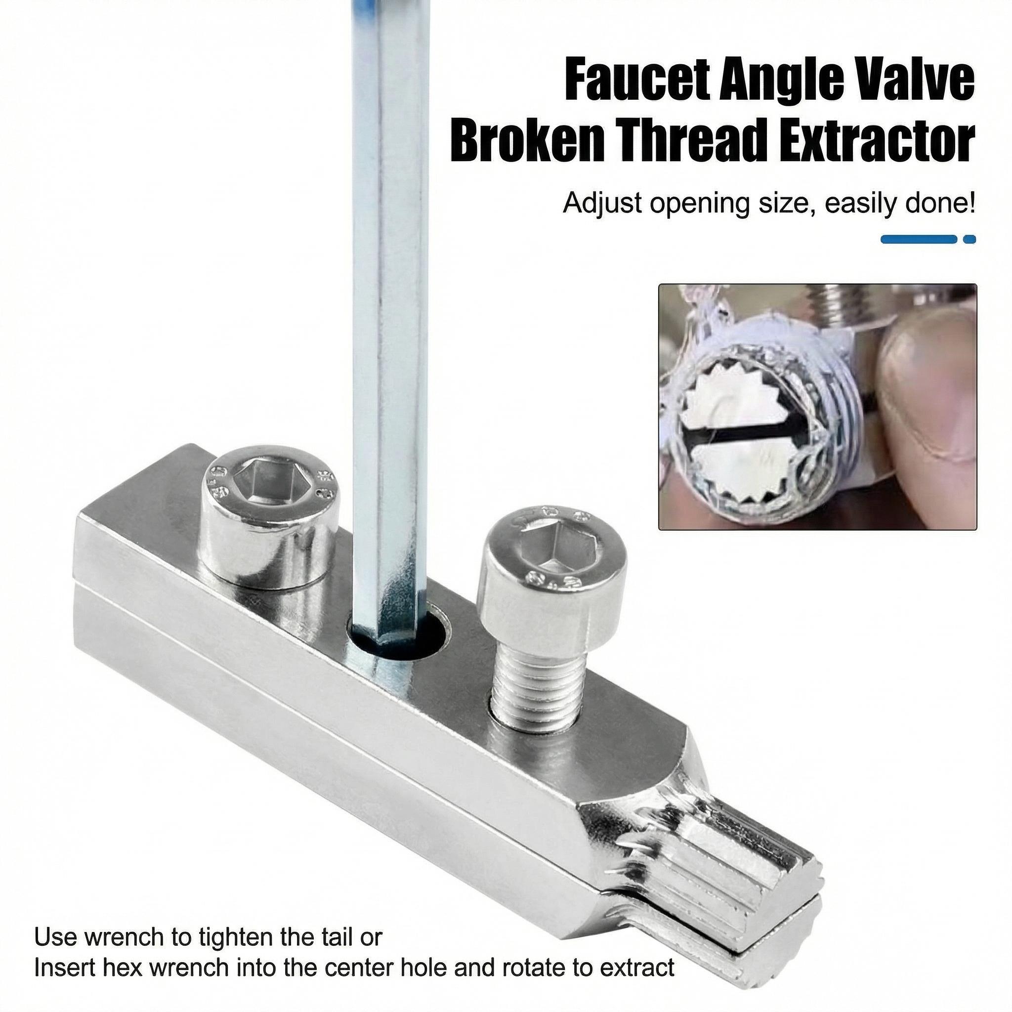 2pc Broken Screw Remover Set, Hex Key Socket Tool Kit, Ideal for Plumbing & Home Repairs, Durable Design for Easy Use