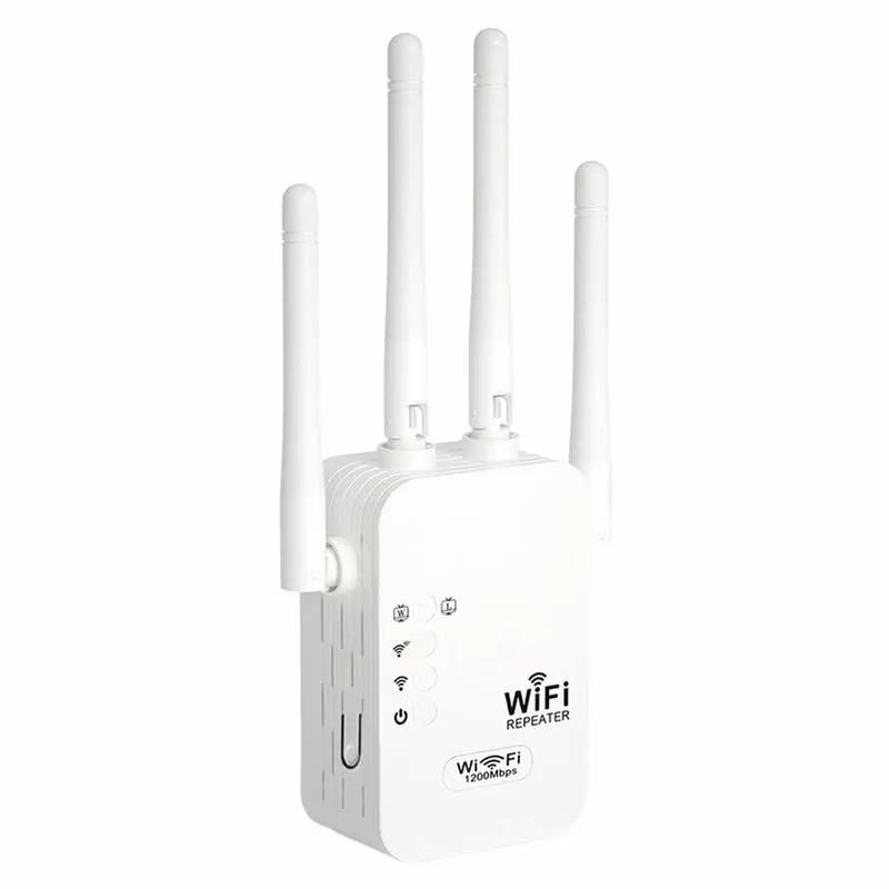 WiFi Extender 1200mbps Dual Band (5GHz/2.4GHz), Signal Booster Coverage 10,000 Sq Ft, 50 Devices, Ethernet Port, Us Plug, Wireless Signal Repeater