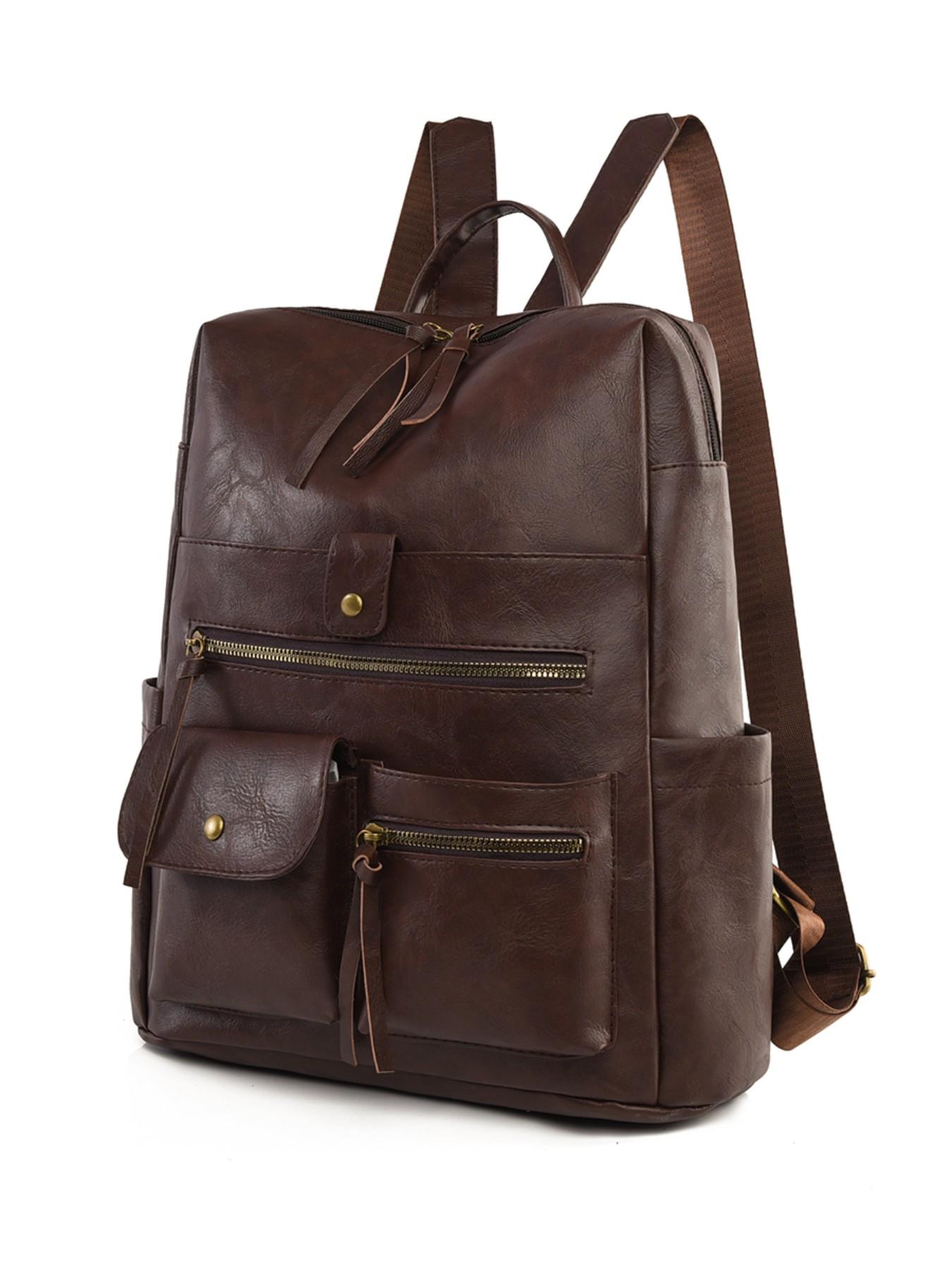 Women's Casual Backpack, Durable Backpack, Large Capacity Multiple Pockets, Outdoor Travel Commute Shoulder Bag, All Seasons Use