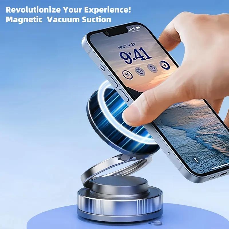 360 Degree Adjustable Magnetic Phone Holder, Portable Folding Car Phone Holder, Suitable for All Smartphones