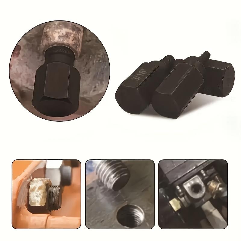 Heavy Duty Alloy Steel Screw Extractor Set – Stripped Screw and Broken Bolt Remover,Easy Out Drill Bit Kit with Anti-Slip Grip,High Hardness,Durable,Precision Removal Tool for Damaged,Hex,Phillips Screws,DIY,Automotive,Home Repair Use